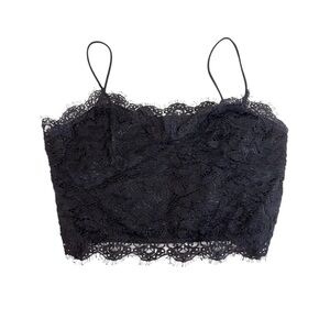 y2k black lace tank small